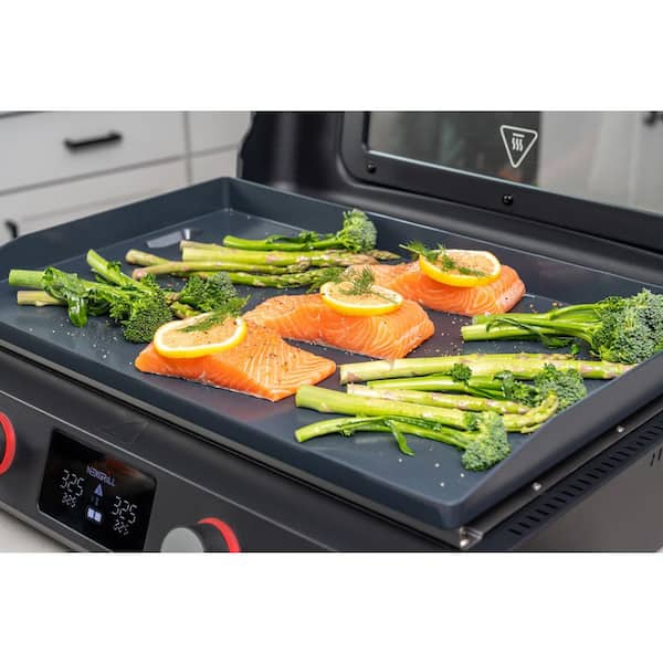 Nexgrill Fuse 400 22 in. Tabletop Electric Grill Griddle in Black