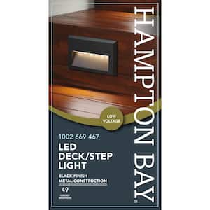 Black Integrated LED Deck Light