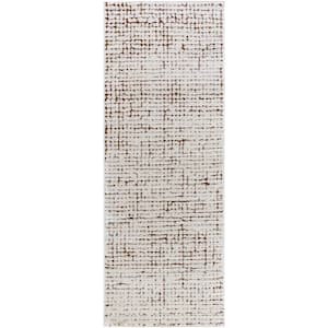 Our PNW Home Cascade Brown Modern 3 ft. x 7 ft. Indoor Area Rug