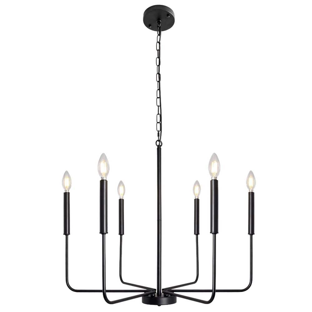 6-Light Rustic Black Hanging Candlestick Linear Ceiling Chandelier Lighting for Kitchen Island price history on PriceWatchPro
