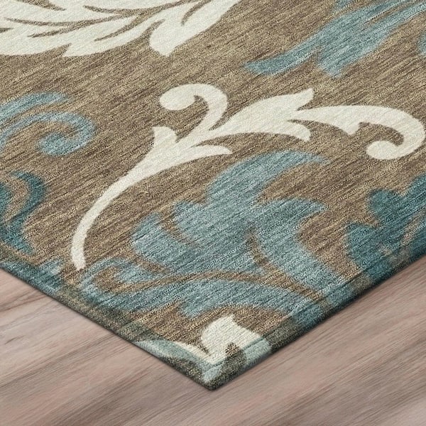 Chantille Machine Washable Indoor/Outdoor Abstract ACN2968 Brown 5 ft. x 7 ft. 6 in. Area Rug