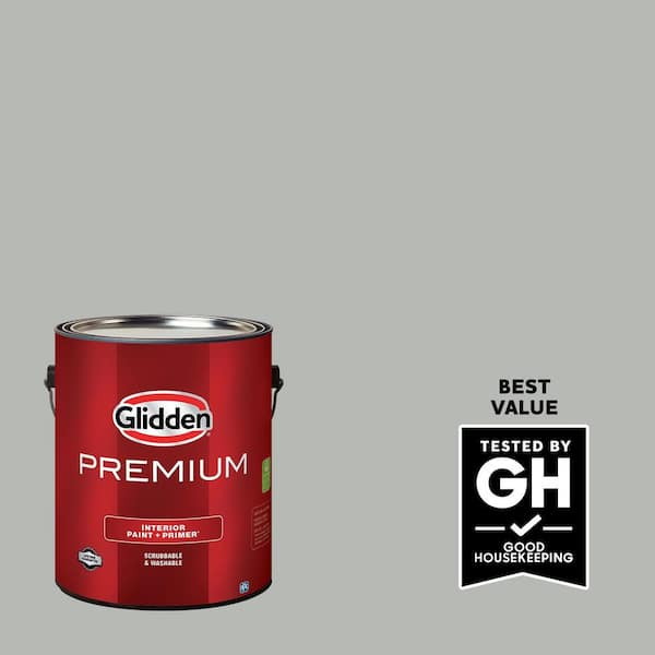 Glidden Premium 1 gal. PPG1009-4 Gray Stone Eggshell Interior Latex Paint