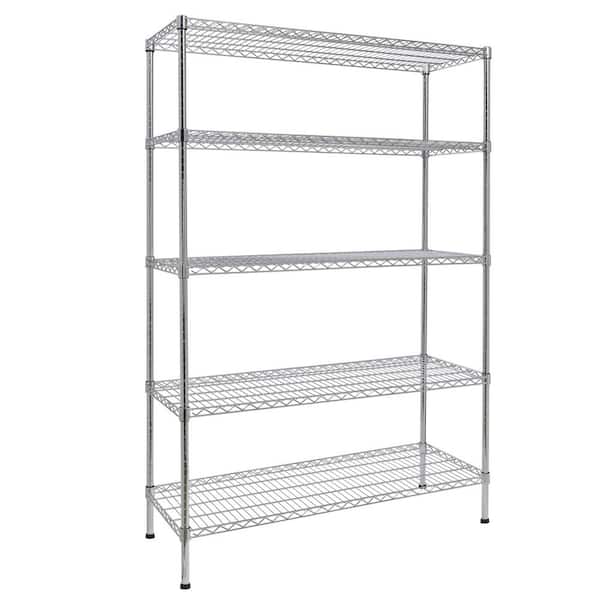 Karl home Modern Silver Wire Shelf (41.73 in. D x 17.72 in. W)