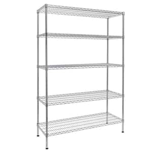 Modern Silver Wire Shelf (41.73 in. D x 17.72 in. W)