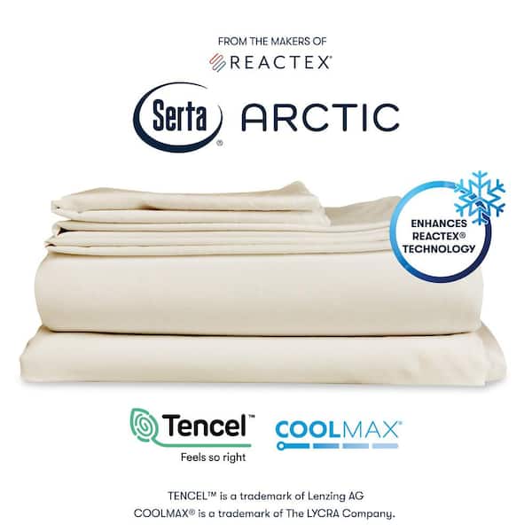 Soft-Tex Arctic 400 Thread Count Cooling Antique White Twin
