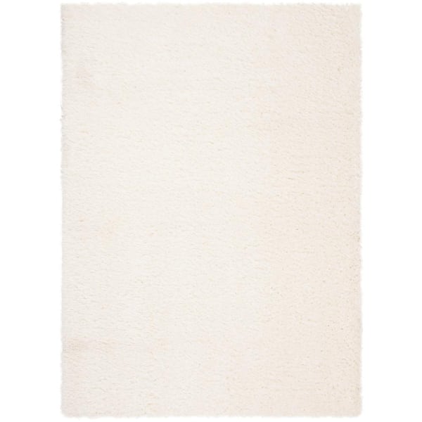 SAFAVIEH Flokati Ivory 4 ft. x 6 ft. Solid Gradient Area Rug