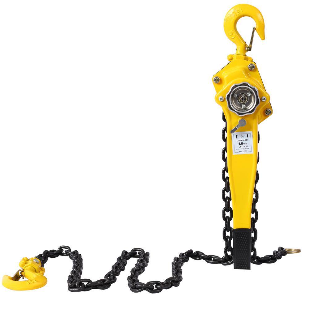 Lever Chain Hoist 3 Ton 6600 lbs. Capacity 20 ft. Chain Come Along with Heavy Duty Hooks Ratchet Block Hoist Lift Puller price history on PriceWatchPro