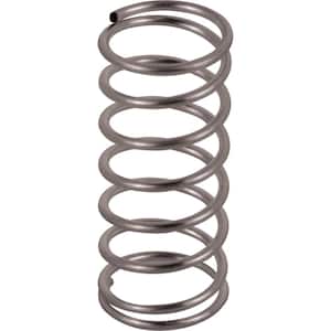 Compression Spring, Spring Steel Construction, Nickel-Plated Finish, .032 GA x 3/8 in. x 3/4 in., (6-Pack)