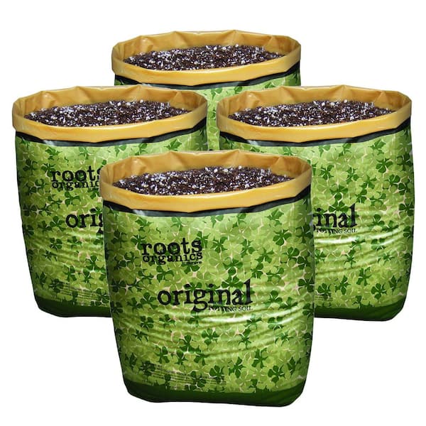 Hydrofarm Roots Organics ROD Hydroponic Gardening Coco Fiber-Based Potting Soil (4-Pack)