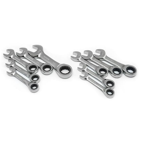 Husky Ratcheting and Stubby Ratcheting Wrench Set (48-Pieces)