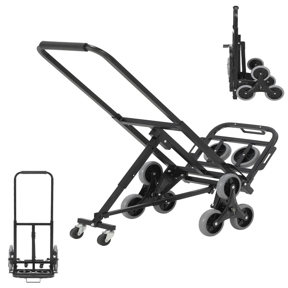 3-in-1 Folding Stair Climbing Hand Truck with 6 Wheel All-Terrain Stair Climber, Telescoping Handle, 550 lb Capacity price history on PriceWatchPro