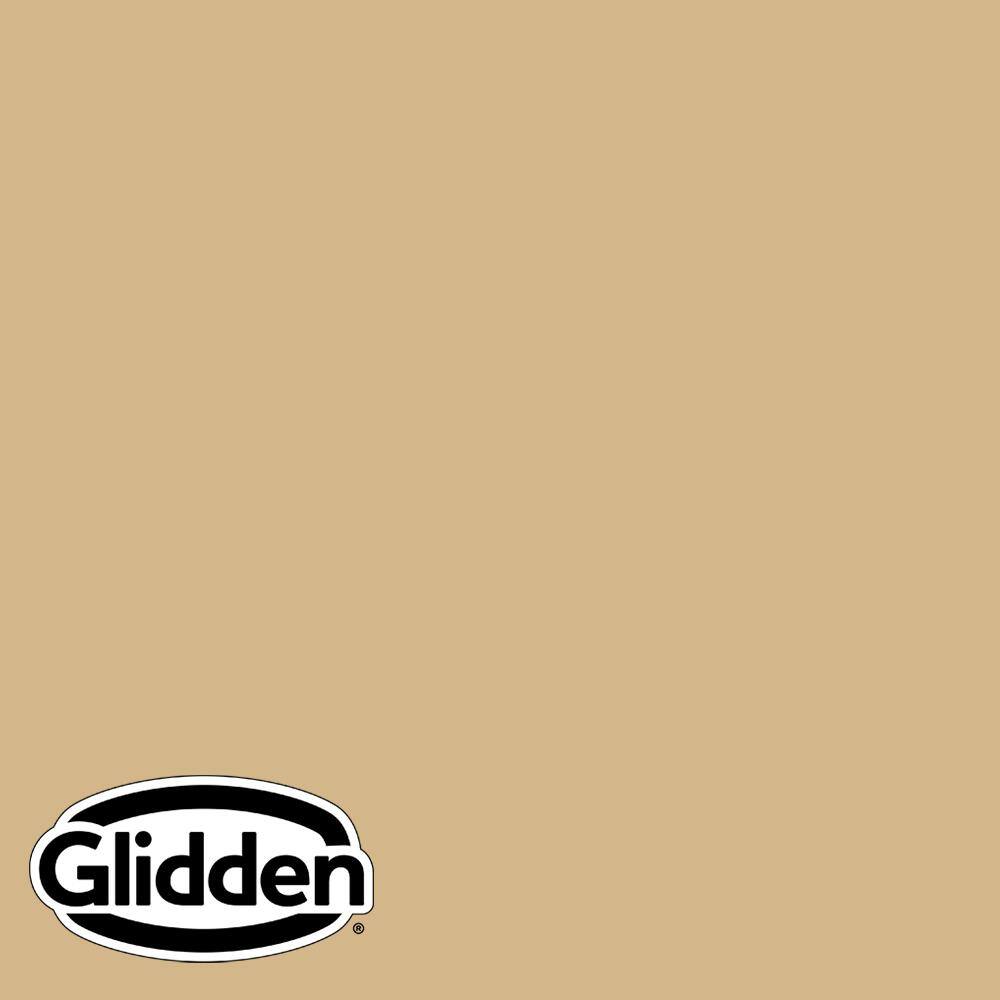 Glidden Premium 1 gal. PPG1092-4 Craftsman Gold Flat Exterior Latex ...