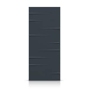 30 in. x 80 in. Hollow Core Charcoal Gray Stained Composite MDF Interior Door Slab