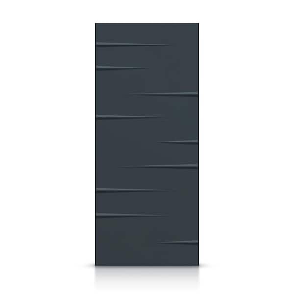 CALHOME 30 in. x 96 in. Hollow Core Charcoal Gray Painted Composite MDF Interior Door Slab