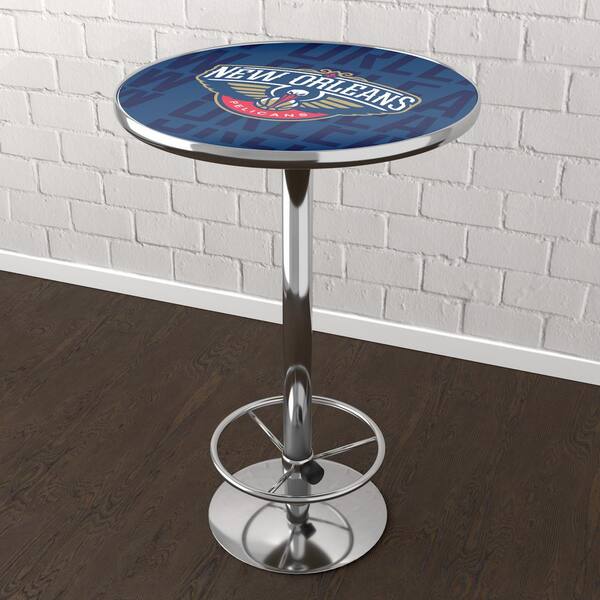 Unbranded New Orleans Pelicans City Blue 42 in. Bar Table