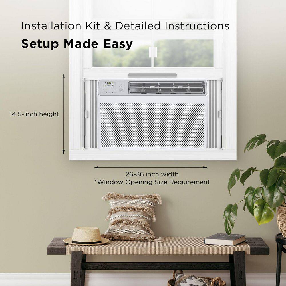 TCL 8000 BTU White Smart Window Air Conditioner with Remote