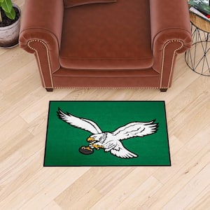 Philadelphia Eagles  Green Starter Mat Accent Rug - 19in. x 30in. - Retro Collection