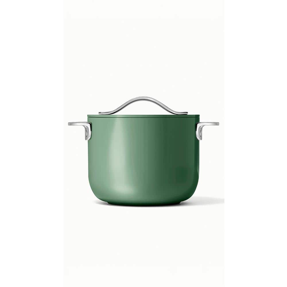 Sage Green Aluminum Non-Stick Petite Cooker with Lid