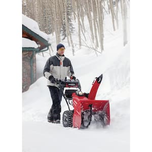 24 in. Two-Stage Hydrostatic Wheel Drive Gas Powered Snow Blower with Electric Joystick Chute Control