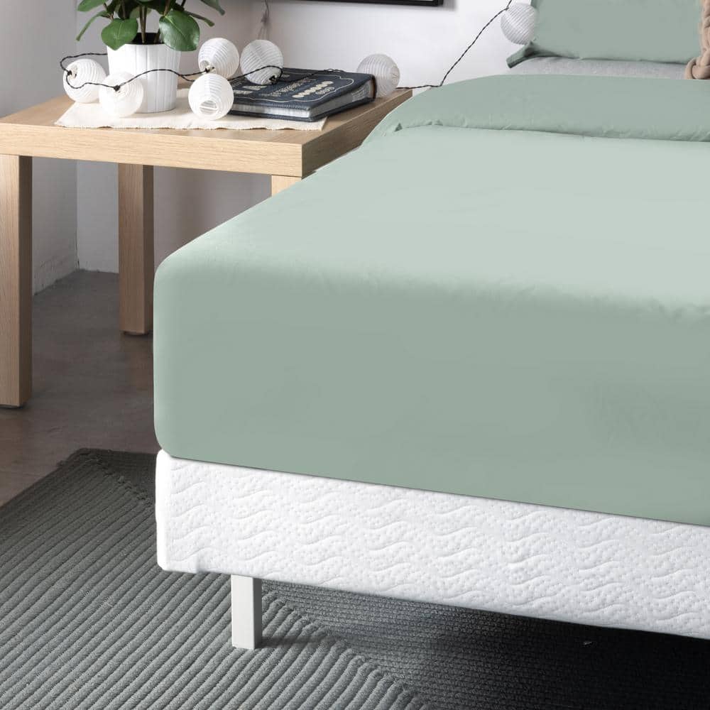 Gray Metal Smart BoxSpring Mattress Base with Quick Assembly, Queen