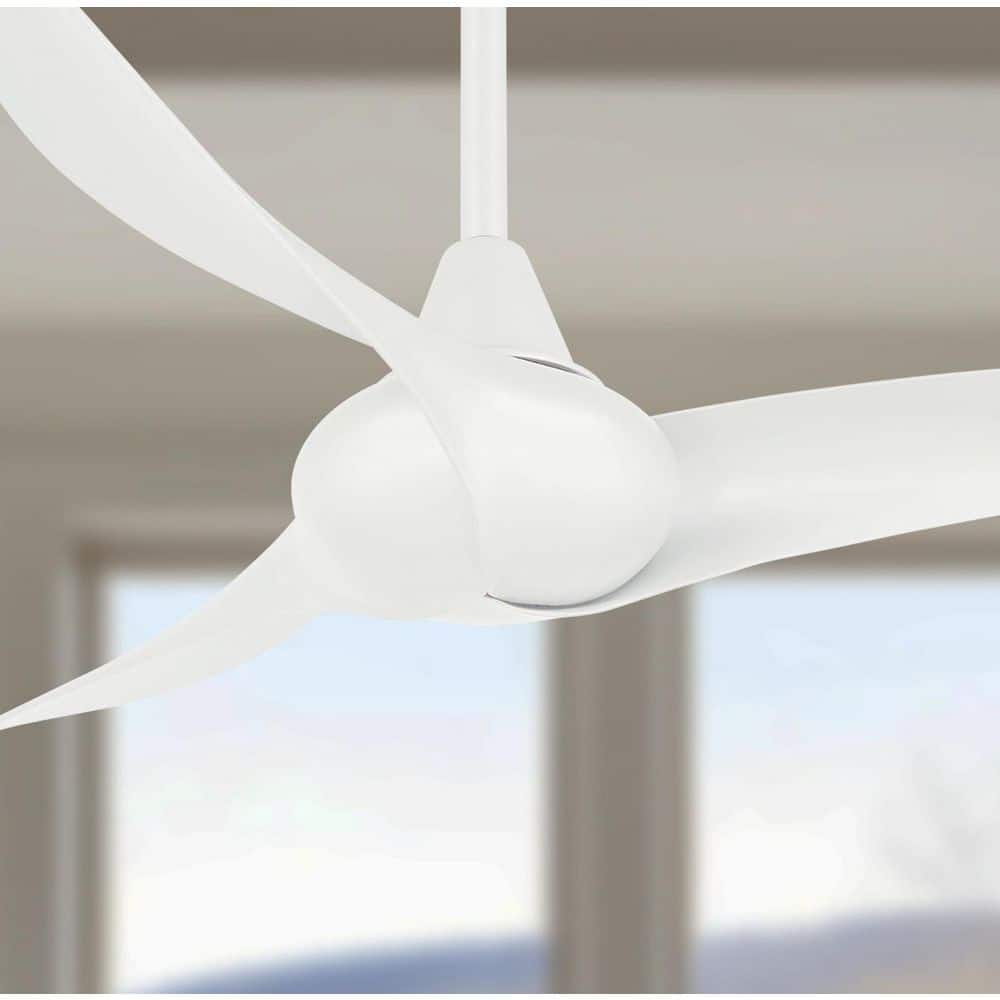 MINKA-AIRE Wave 44 in. Indoor White Ceiling Fan with Remote