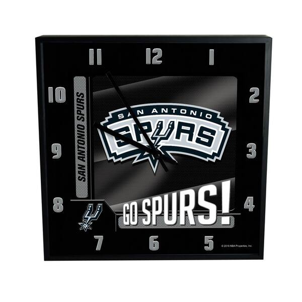 The Memory Company NBA -Go Team, 12 in. Sq. Clock -Spurs