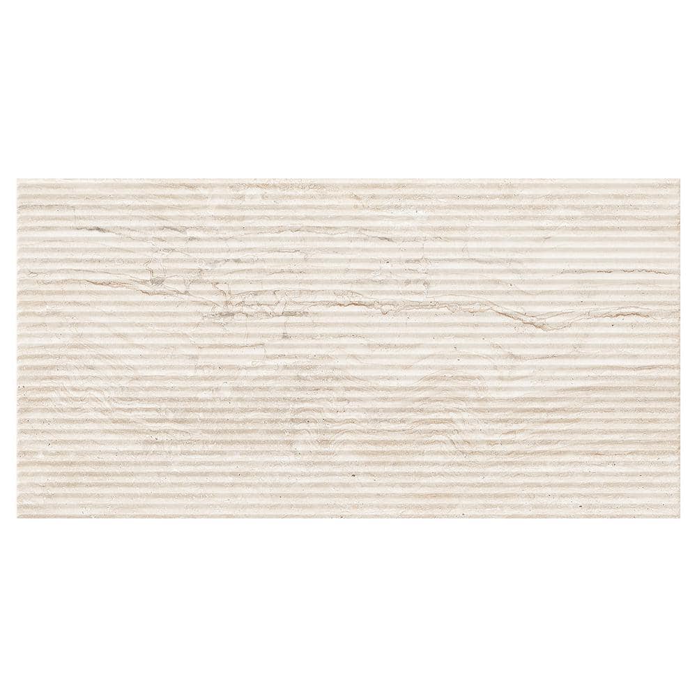 Spanish Marmol Deco Ivory 12 in. x 24 in. 3D Textured Travertine Look Porcelain Wall Tile (5-Pieces, 10.76 sq. ft./Case) price history on PriceWatchPro