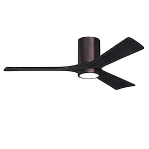 Irene-3HLK 52 in. Integrated LED Indoor/Outdoor Brushed Bronze Ceiling Fan with Remote and Wall Control Included