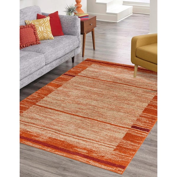Autumn Foilage Terracotta 8' 0 x 10' 0 Area Rug