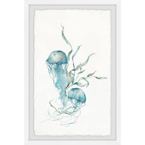 "Jellyfish Pair" by Marmont Hill Framed Animal Art Print 12 in. x 8 in.