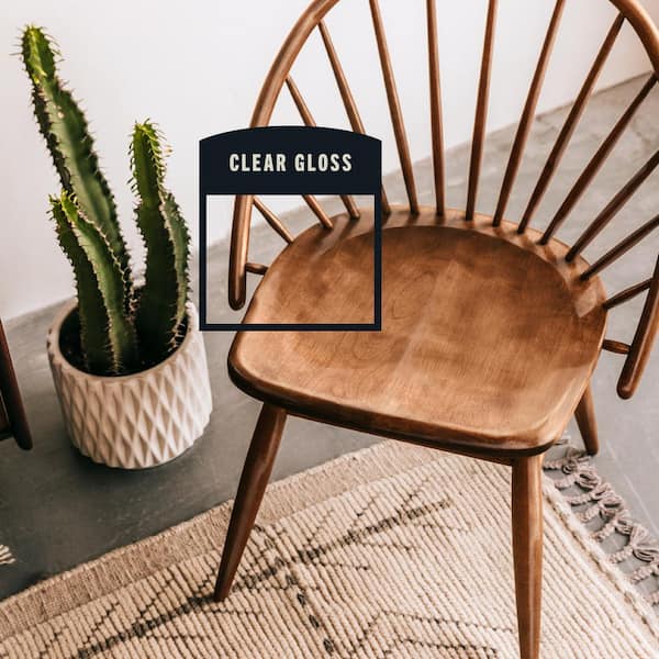 11 oz. Clear Gloss Oil-Based Interior Polyurethane Spray Paint (6-Pack)