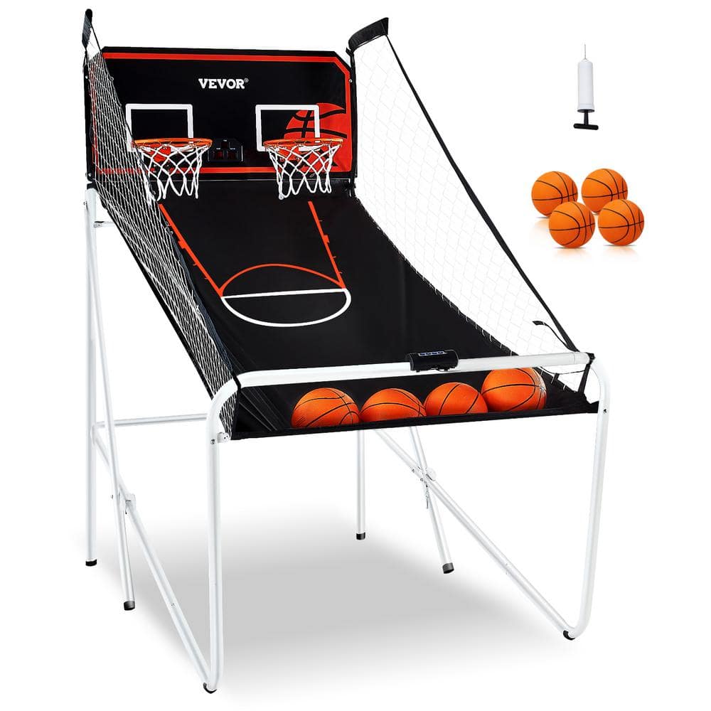 VEVOR Foldable Basketball Arcade Game 2 Player Indoor Basketball Game with 4 Balls 8 Game Modes Family Dual Shooting Movement