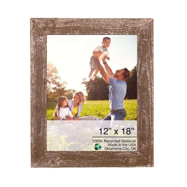 HomeRoots Victoria 12 in. W. x 18 in. Espresso Brown Picture Frame