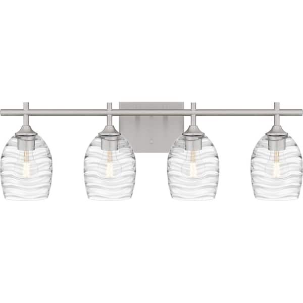 Quoizel Lucy 29 in. 4-Light Brushed Nickel Vanity Light