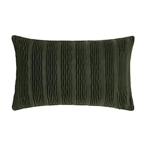 Toulhouse Wave Forest Polyester Lumbar Decorative Throw Pillow Cover 14 x 40 in.