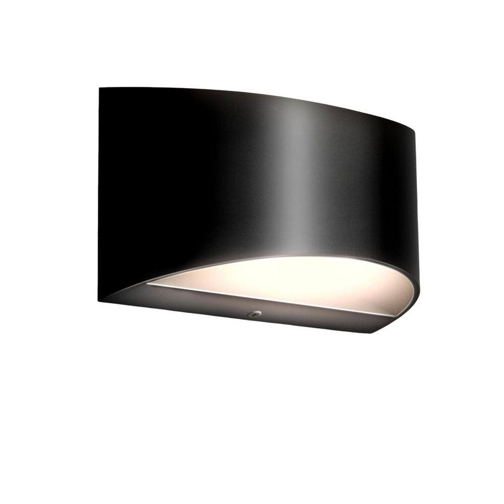 8 in. 1-Light Black LED Wall Lamp Vanity Light Semi-Arc 5CCT, Adjustable 5 Color Temperatures 2000K~6000K for Corridor price history on PriceWatchPro