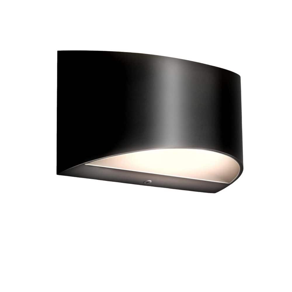 8 in. 1-Light Black LED Wall Lamp Vanity Light Semi-Arc 5CCT, Adjustable 5 Color Temperatures 2000K~6000K for Corridor price history on PriceWatchPro