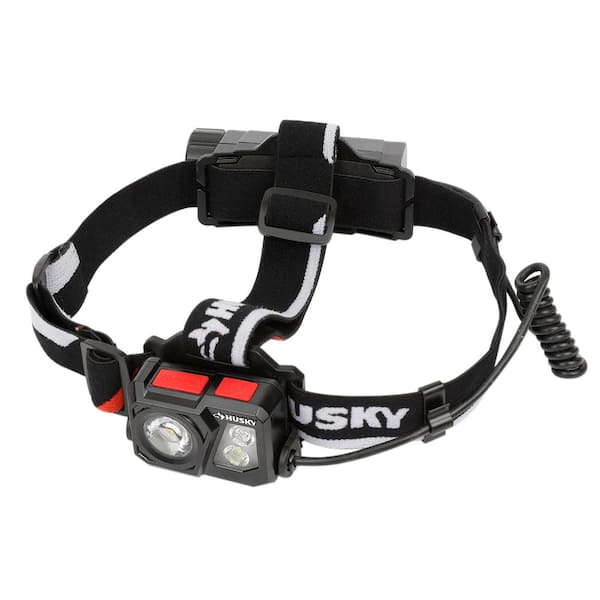 Husky 1000 Lumens Dual Power Compact Rechargeable Headlamp 91308