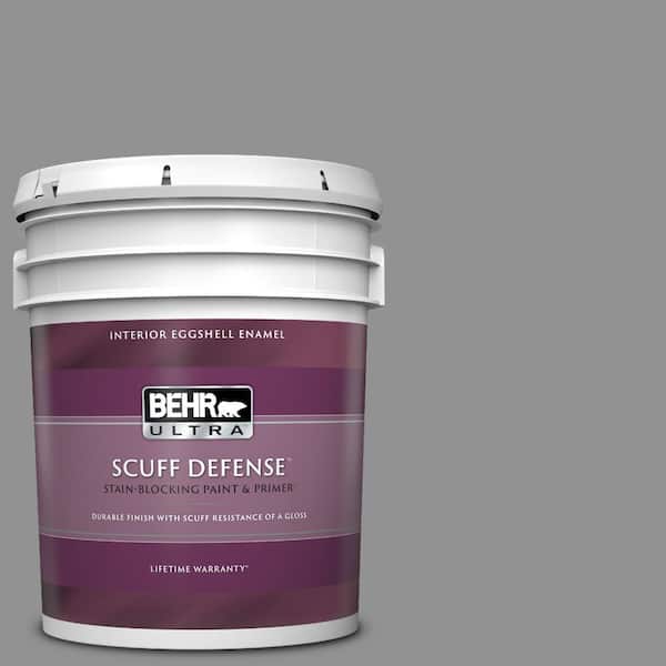 BEHR ULTRA 5 gal. #N520-4 Cool Ashes Extra Durable Eggshell Enamel Interior Paint & Primer