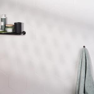 Eclipse White 7.79 in. x 8.98 in. Matte Porcelain Floor and Wall Tile (9.03 sq. ft. / Case)
