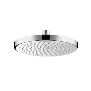 1-Spray Pattern with 2.5 GPM 9 in. Wall Mount Rain Fixed Shower Head in Chrome