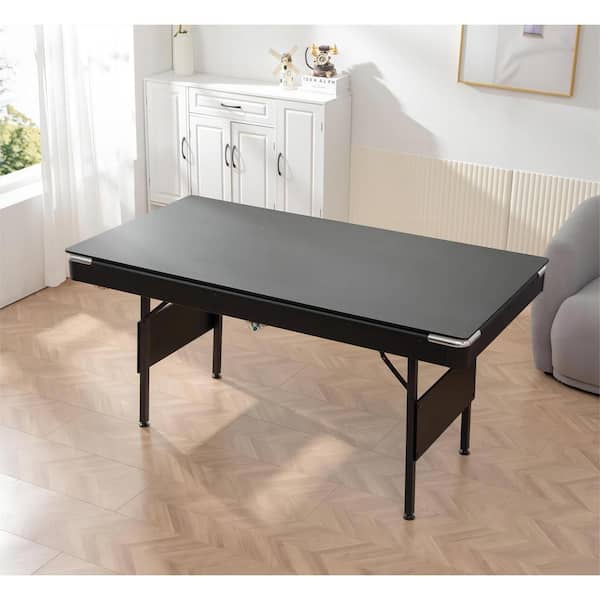 Cesicia 3-in-1 Blue Portable Pool Table for Family Game Rooms with