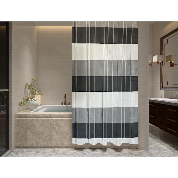 Fairfax Full Polyester Fabric Shower Curtain - 72" x 72"