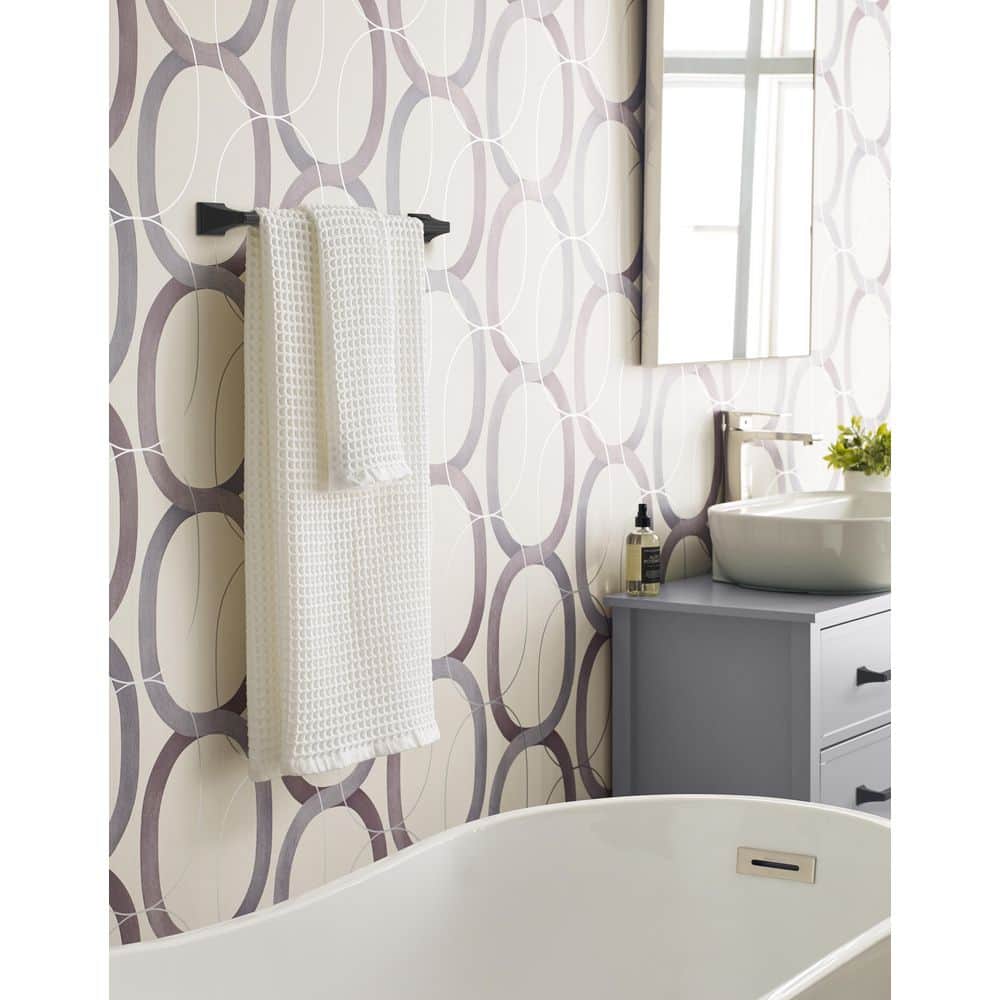 Mulholland Matte Black 18-Inch Wall Mounted Towel Bar