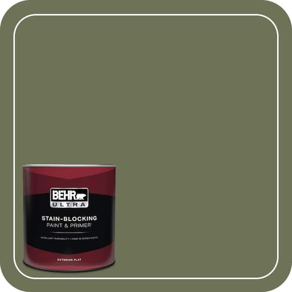 BEHR ULTRA 1 qt. #MQ6-53 Herb Cornucopia Flat Exterior Paint & Primer