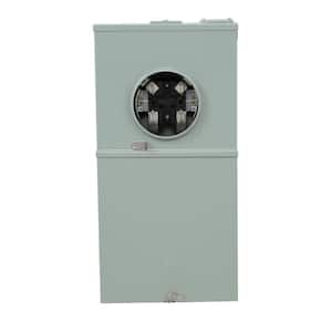 200 Amp 4 Space 8 Circuit Outdoor Combination Main Breaker/Ringless Meter Socket Load Center