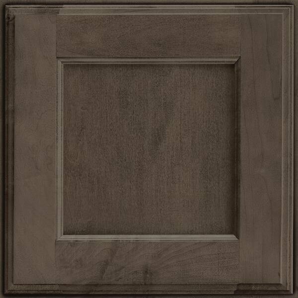 KRAFTMAID SIMPLICITY 14-5/8 in. x 14-5/8 in. Cabinet Door Sample in Cannon Grey