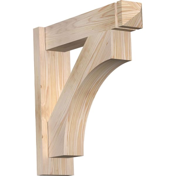Ekena Millwork 6 in. x 22 in. x 22 in. Douglas Fir Westlake Arts and Crafts Smooth Outlooker