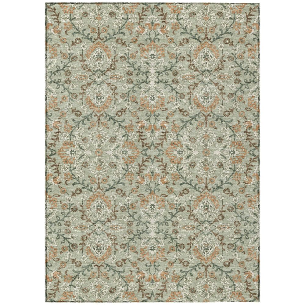 Chantille Machine Washable Indoor/Outdoor Abstract ACN2634 Celery 3 ft. x 5 ft. Area Rug price history on PriceWatchPro