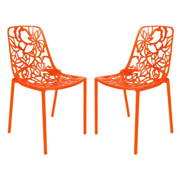 orange stackable patio chairs